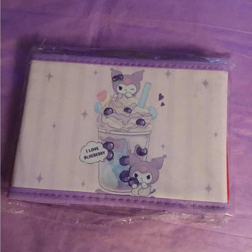 Sanrio Kuromi Purple and White Fabric Storage Bin